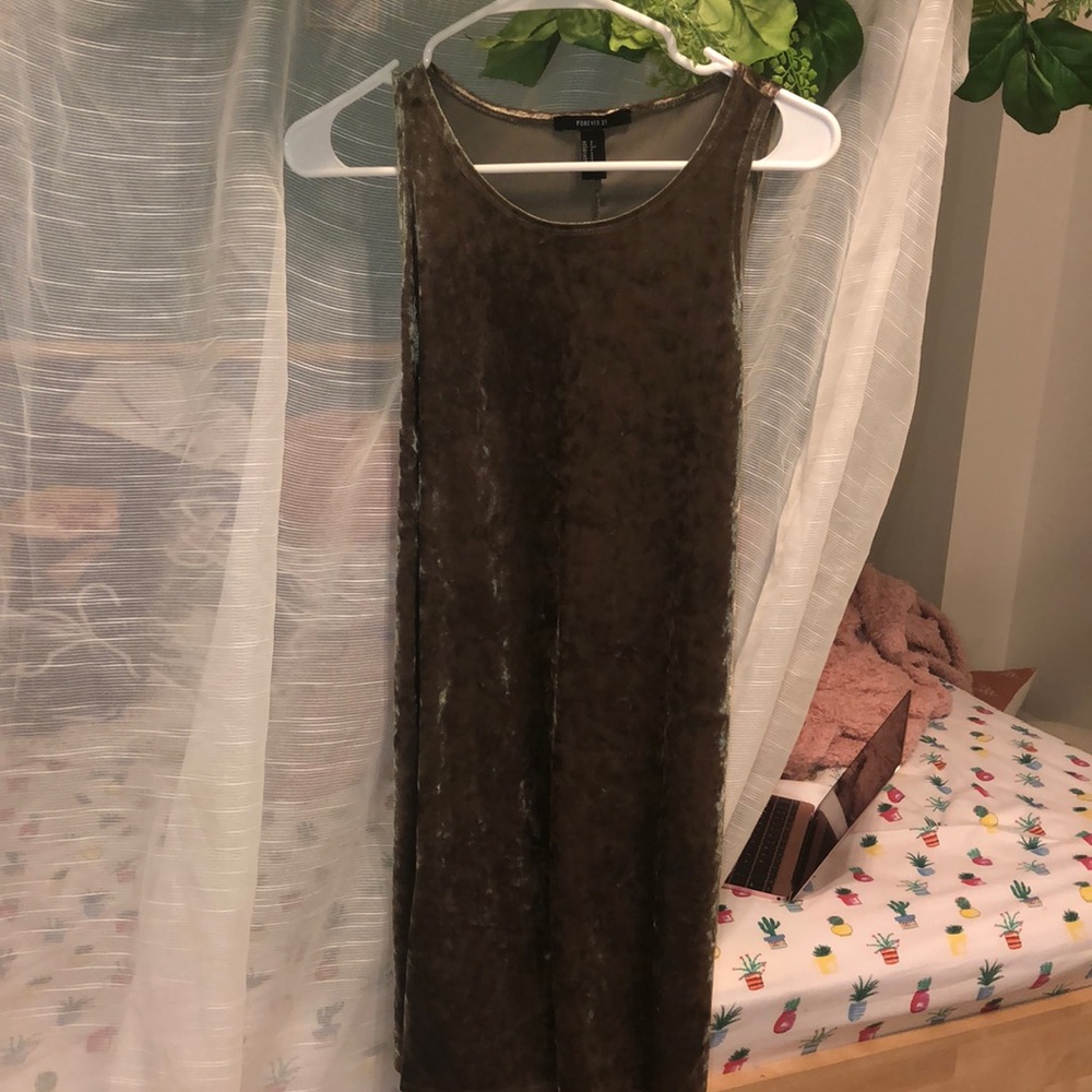 Velvet shift dress